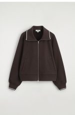 Mock-Neck Jacket Brown - Image 4