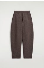 Wool Barrel Trousers Brown - Image 4