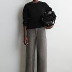 Wide-Leg Jeans Brown