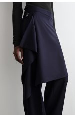 Wool Skirt Navy - Image 3