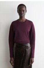 Knitted Round-Neck Top Red - Image 2