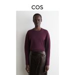 Knitted Round-Neck Top Red