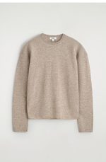 Merino Crew-Neck Sweater Beige - Image 4