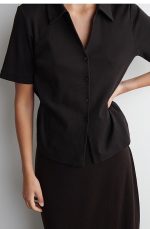 Slim Shirt Brown - Image 4