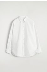 Cotton Collared Shirt White - Image 4