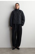 Quilted Jacket Navy - Image 2