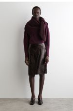 Knitted Round-Neck Top Red - Image 3