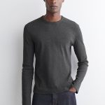 Cotton Long-Sleeve T-Shirt Gray
