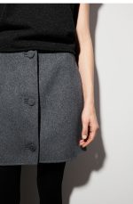 Wool Regular Skirt - Image 3