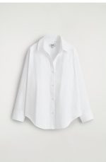 Cotton Collared Shirt White - Image 4