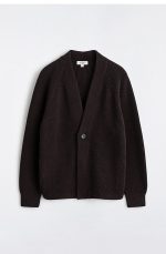Wool V-Neck Cardigan - Image 4