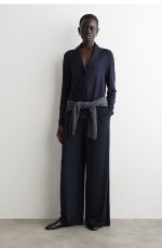 Knitted Cardigan Navy - Image 2