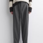 Straight Trousers Gray