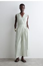 Linen Regular Jumpsuit - Image 4