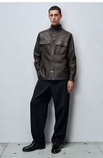 Wool Straight Trousers - Image 2