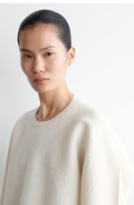 Wool Round-Neck Sweater Cream - Image 3