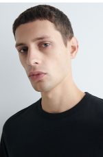 Cotton T-Shirt Black - Image 3