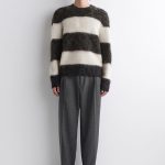Wool Straight Trousers Gray