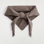 Unisex Cashmere Triangle Scarf In Taupe For Autumn
