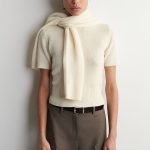 Cashmere Slim T-Shirt Cream