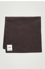 Neutral And Same Cashmere Scarf Dark Brown - Image 4