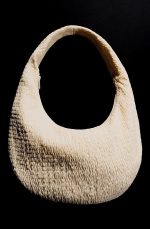 Pleated Decorative Shoulder Bag Off-white - Image 2