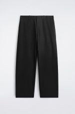 Cotton Wide-Leg Pants Black - Image 4