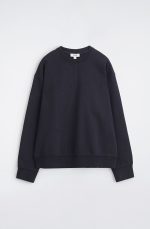 Cotton Round-Neck Shirt Navy - Image 4