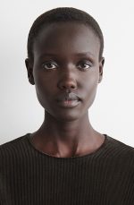 Corduroy Round-Neck Top Brown - Image 2