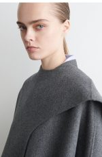 Wool Blend Scarf- Cape Gray - Image 3