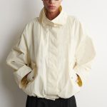 Mock-Neck Jacket Cream