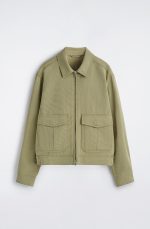 Collared Jacket Khaki - Image 4