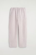 Linen Barrel Trousers Pink - Image 4
