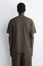 Round-Neck T-Shirt Brown - Image 3