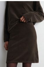 Slim Skirt Brown - Image 3
