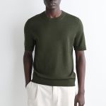 Wool Slim T-Shirt Green