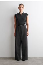 Wool Wide-Leg Trousers