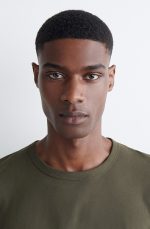 Cotton T-Shirt Khaki - Image 3