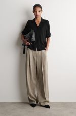 Pleated Pants Beige