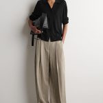 Pleated Pants Beige