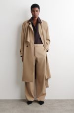 Wool Straight Pants Beige