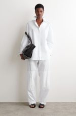 Pleated Trousers White