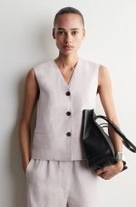 Linen Vest Pink