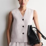 Linen Vest Pink