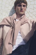 Loose-fitting Cotton Crew-neck Knitwear Pink - Image 2