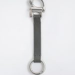 Double-ended Buckle Decorative Strap Lanyard Gray