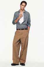 Wide-Leg Pants Beige - Image 2