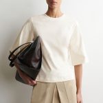 Cotton Round-Neck T-Shirt Cream