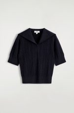 Knitted Top Navy - Image 4
