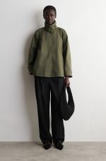 Pleated Decorative Shoulder Bag Black - Image 2